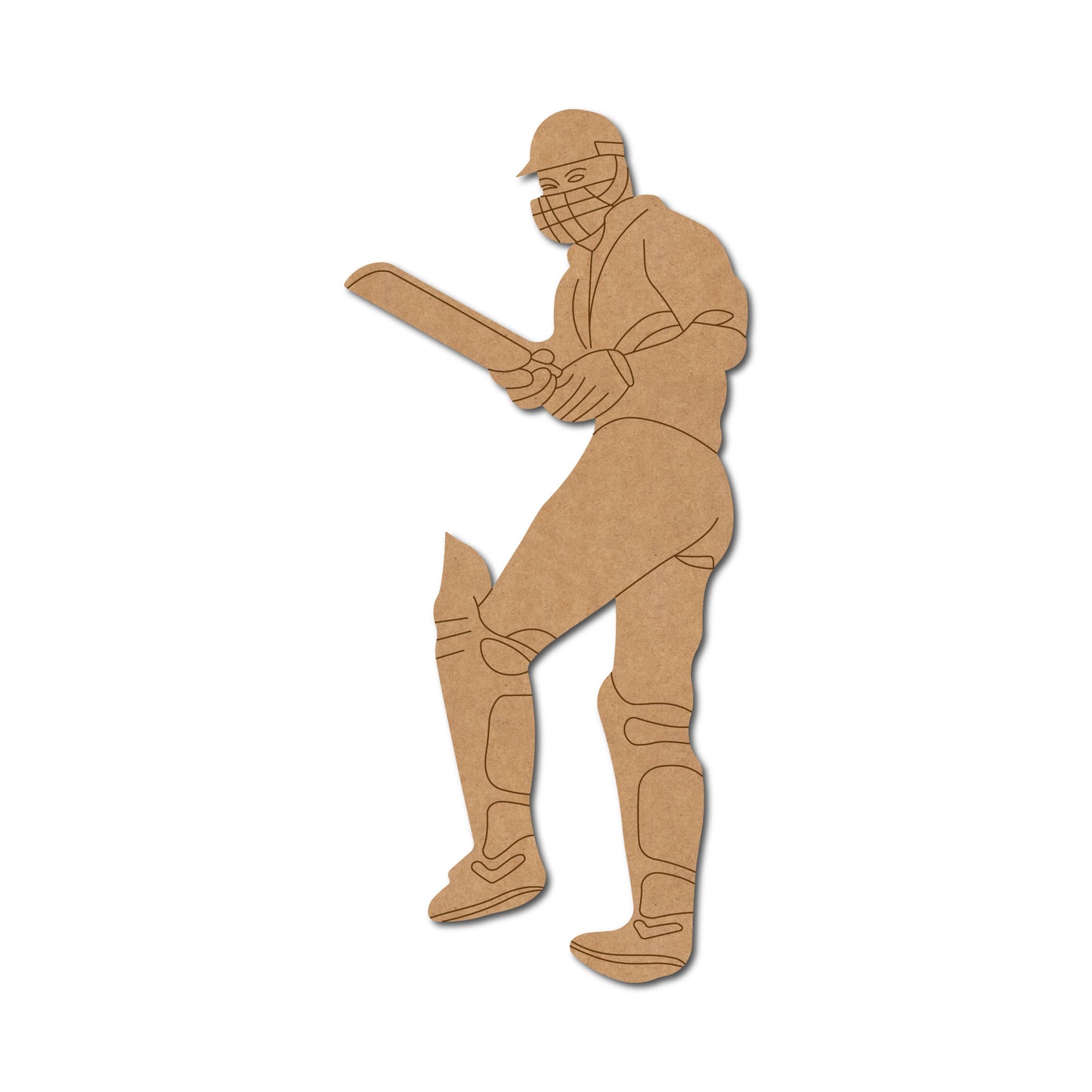 Batsman Cricket Pre Marked MDF Design 1