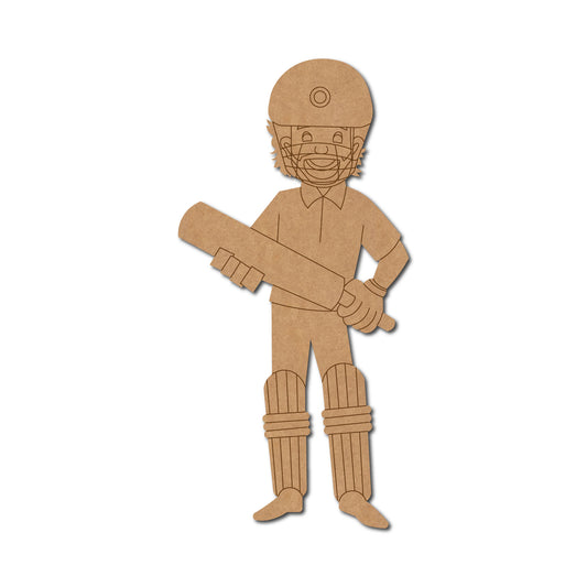 Batsman Cricket Pre Marked MDF Design 2