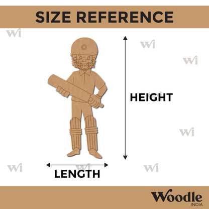 Batsman Cricket Pre Marked MDF Design 2