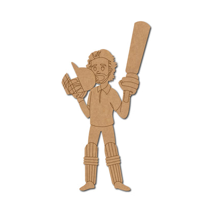 Batsman Cricket Pre Marked MDF Design 3