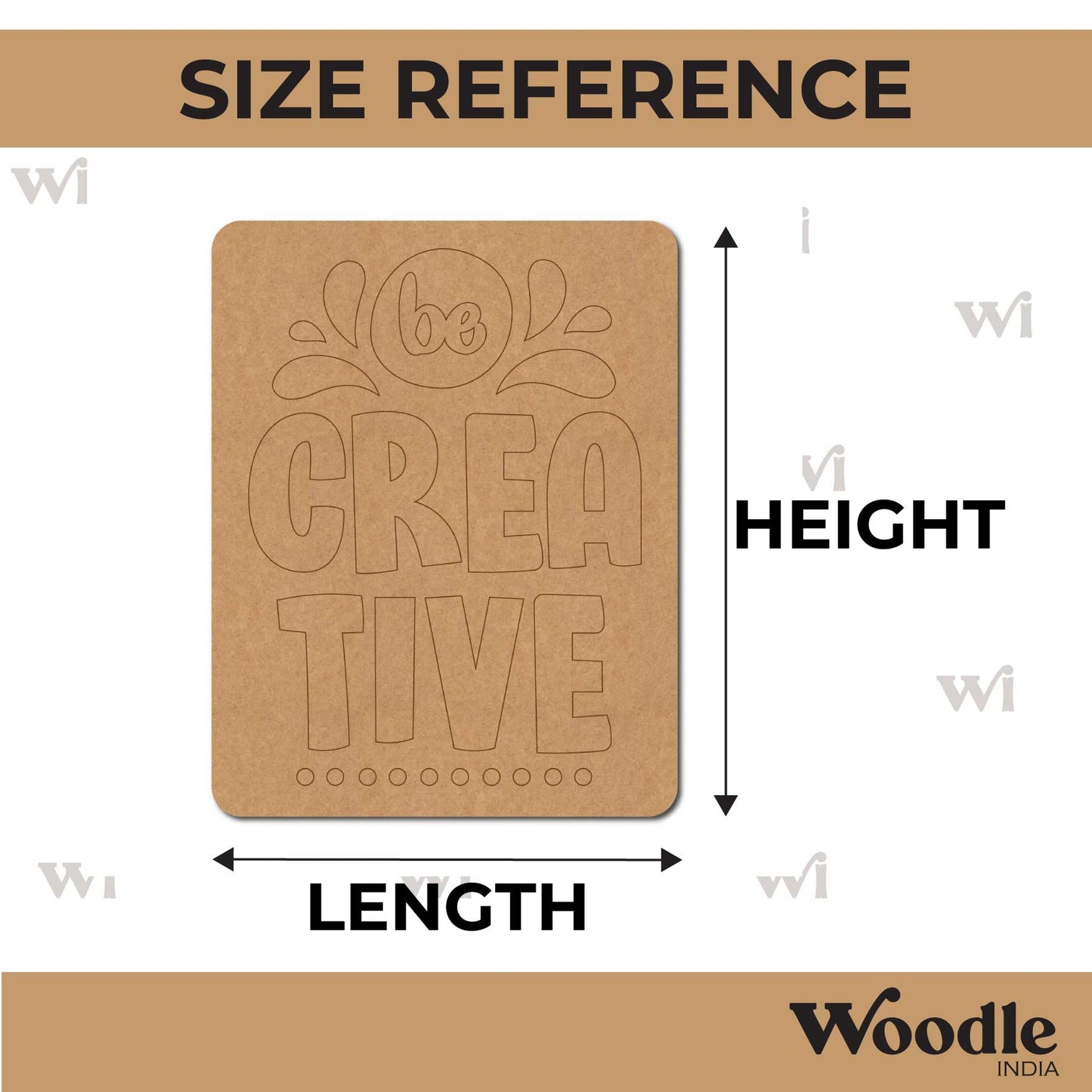 Be Creative Pre Marked Base MDF Design 1