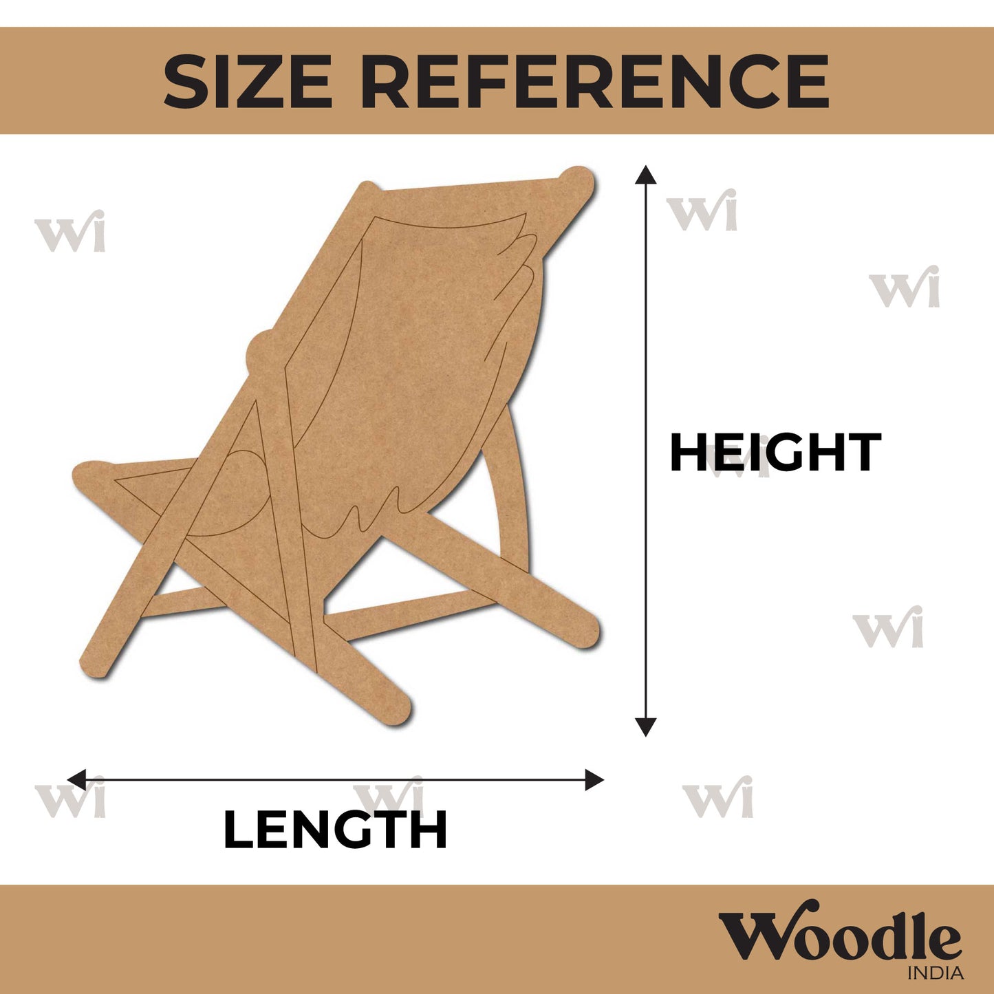Beach Chair Pre Marked MDF Design 1