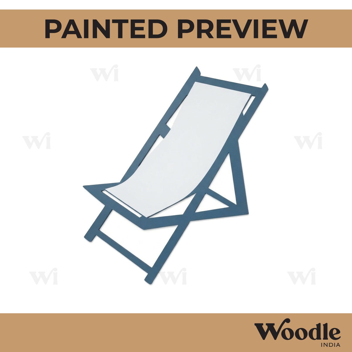 Beach Chair Cutout MDF Design 2