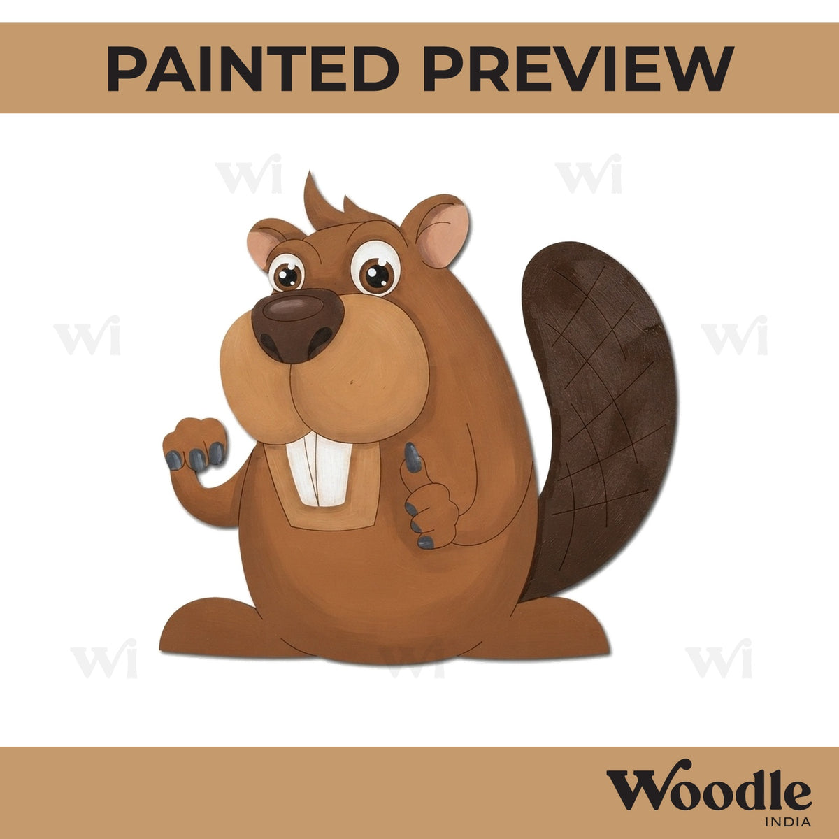 Beaver Pre Marked MDF Design 1
