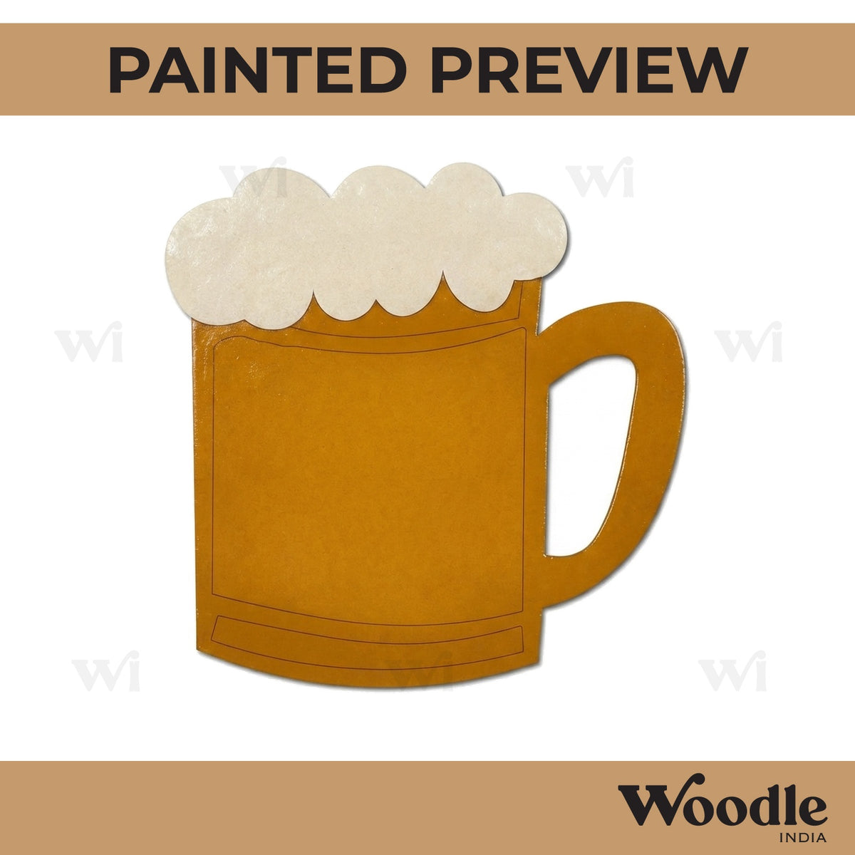 Beer Mug Pre Marked MDF Design 2
