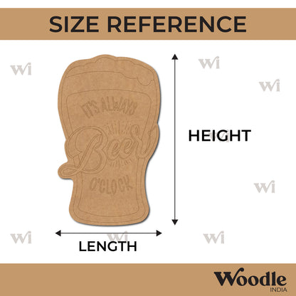 Beer Mug Text Pre Marked MDF Design 1