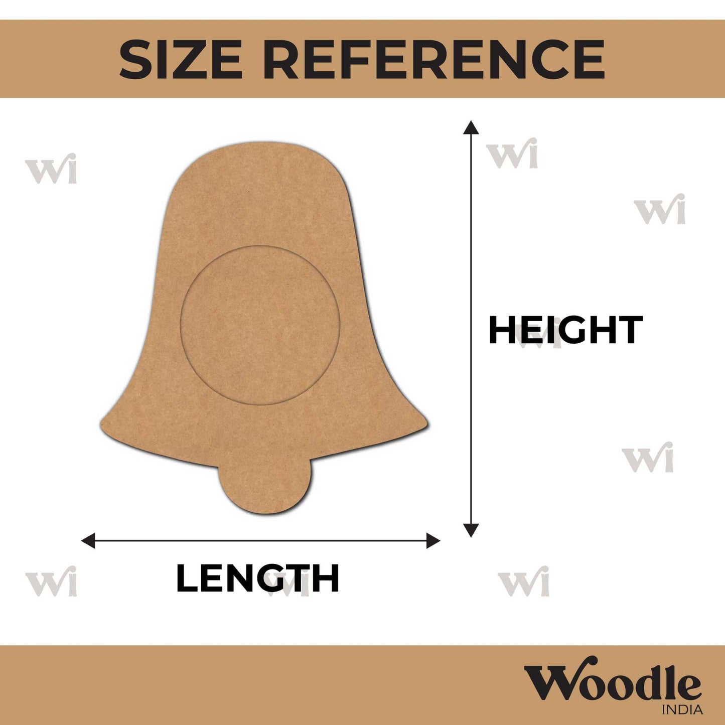 Bell Diya Tealight Holder MDF Design 1