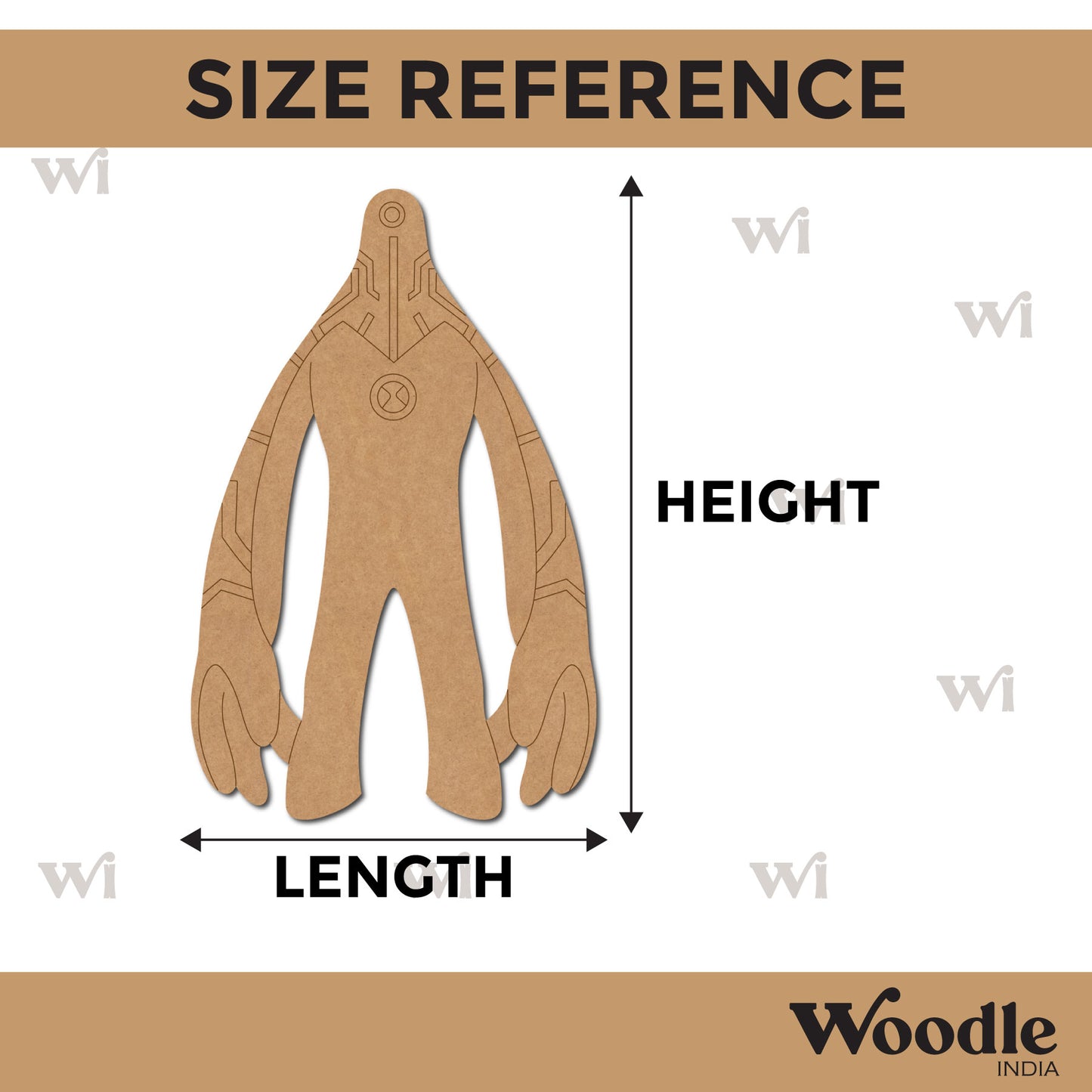 Ben Ten Cartoon Pre Marked MDF Design 1
