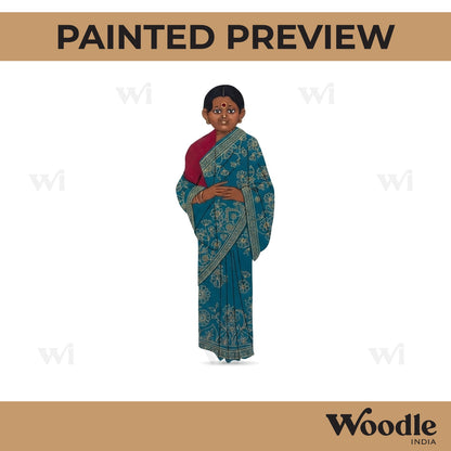 Bengali Woman Pre Marked MDF Design 2