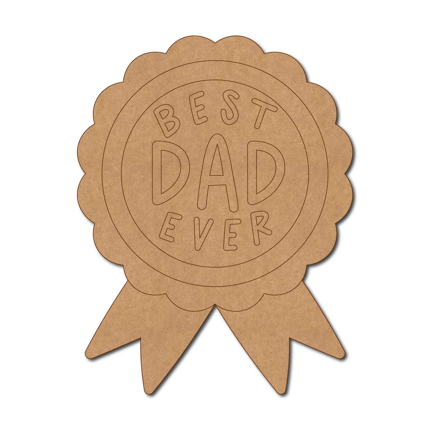 Best Dad Ever Pre Marked Base MDF Design 1