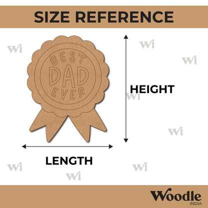 Best Dad Ever Pre Marked Base MDF Design 1