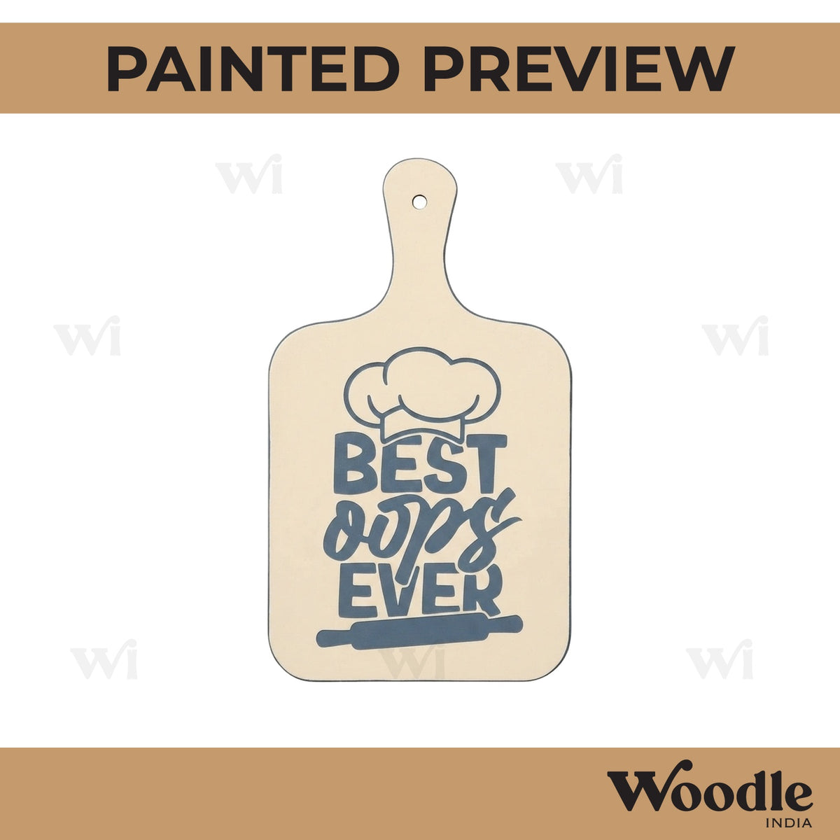 Best Oops Ever Pre Marked Chopping Board MDF Design 1