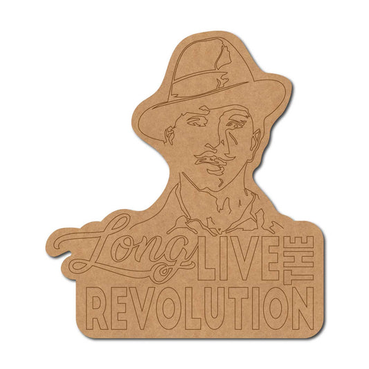 Bhagat Singh Pre Marked Base MDF Design 1