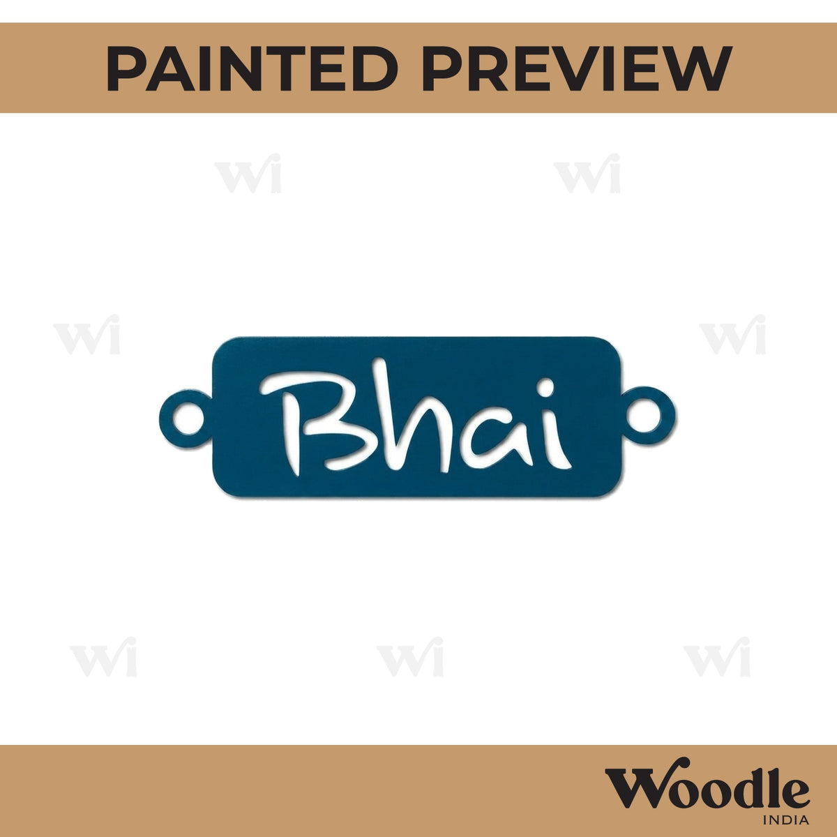 Bhai Rakhi Cutout MDF Design 3