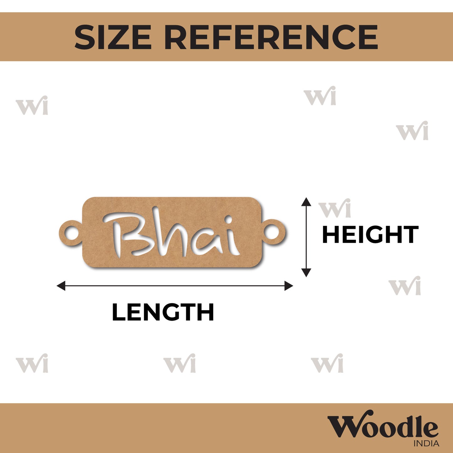 Bhai Rakhi Cutout MDF Design 3