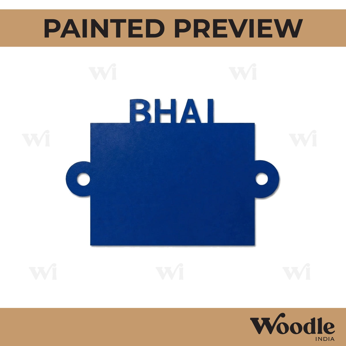 Bhai Rakhi Cutout MDF Design 4