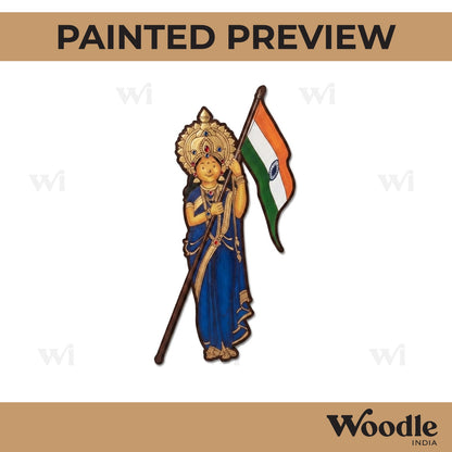 Bharat Mata Pre Marked MDF Design 1