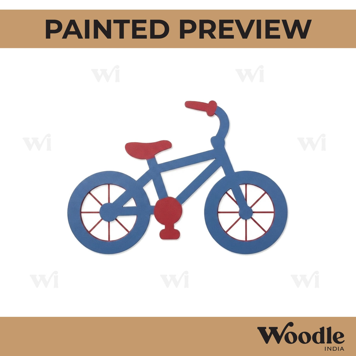 Bicycle Cutout MDF Design 3