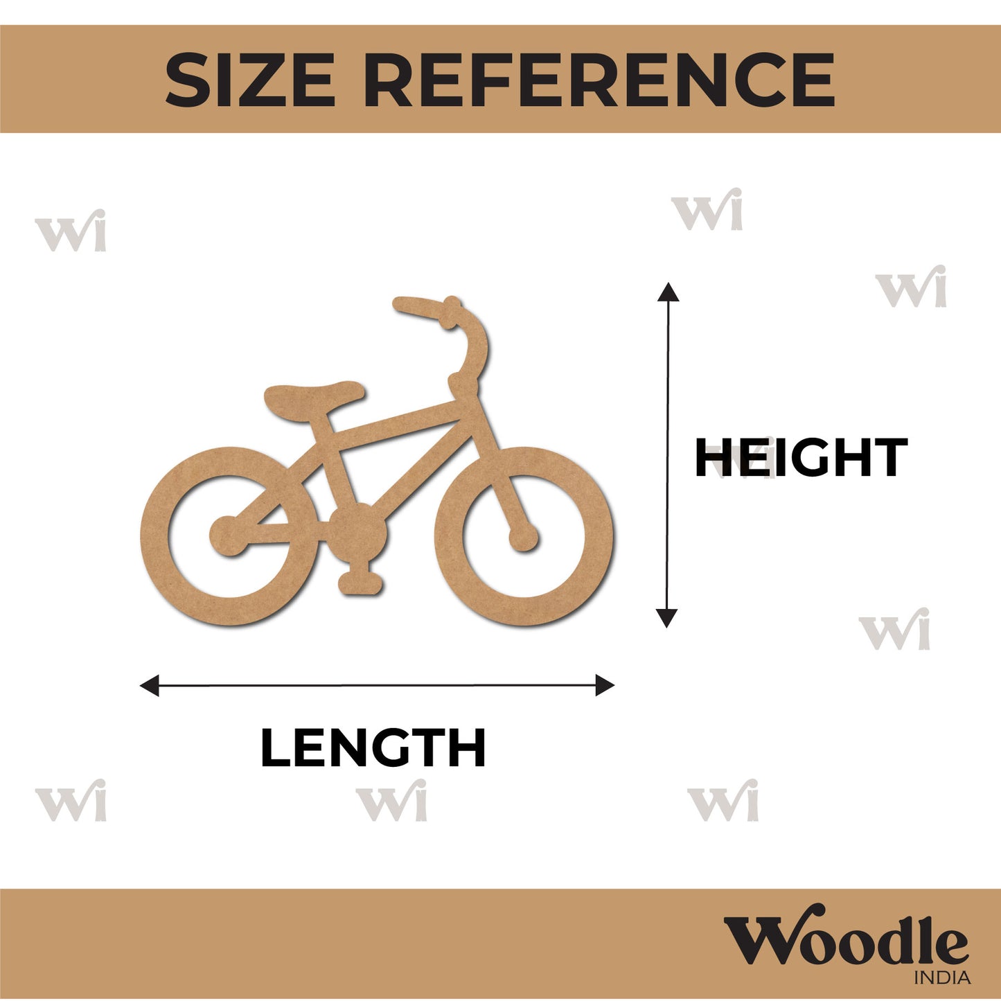 Bicycle Cutout MDF Design 3