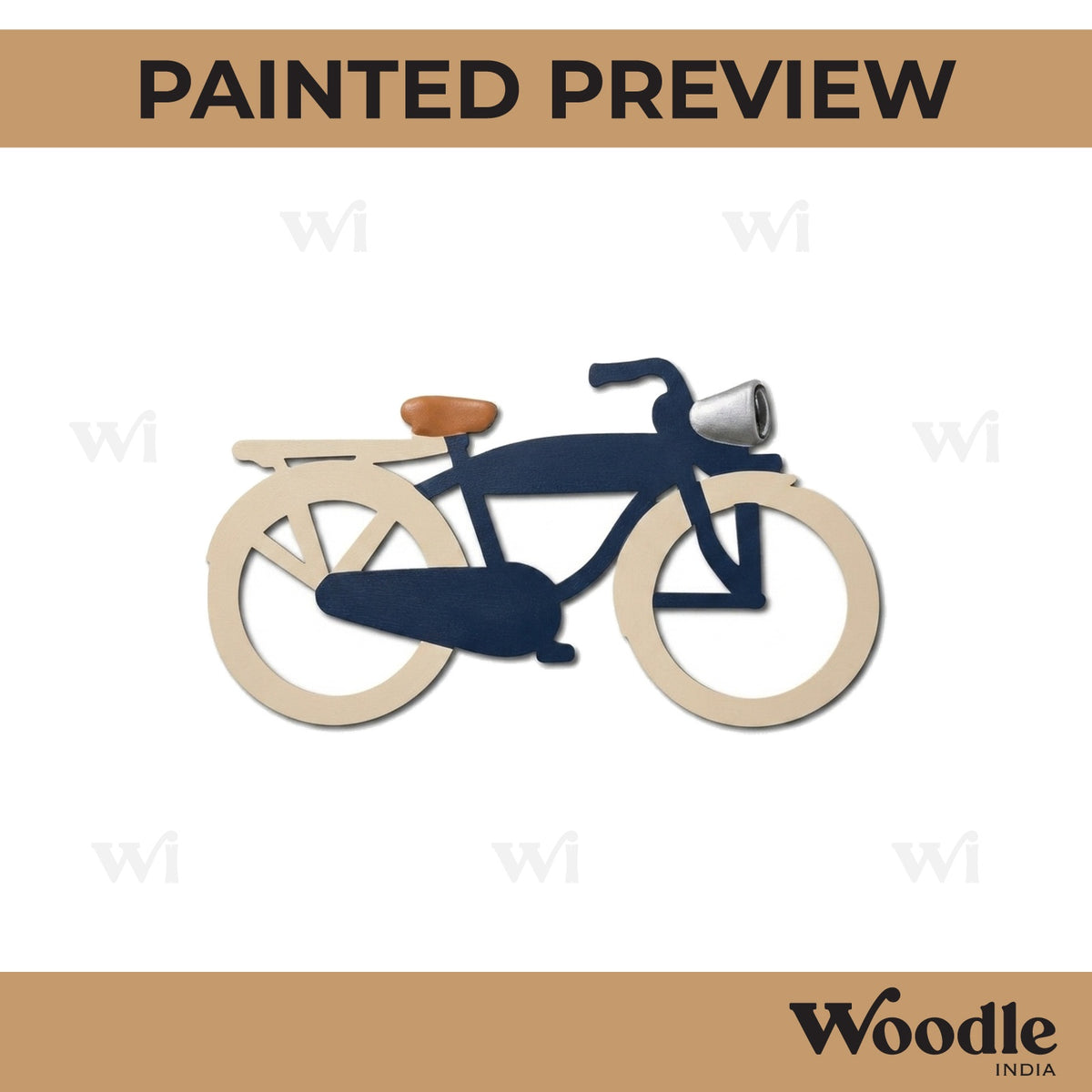 Bicycle Cutout MDF Design 4