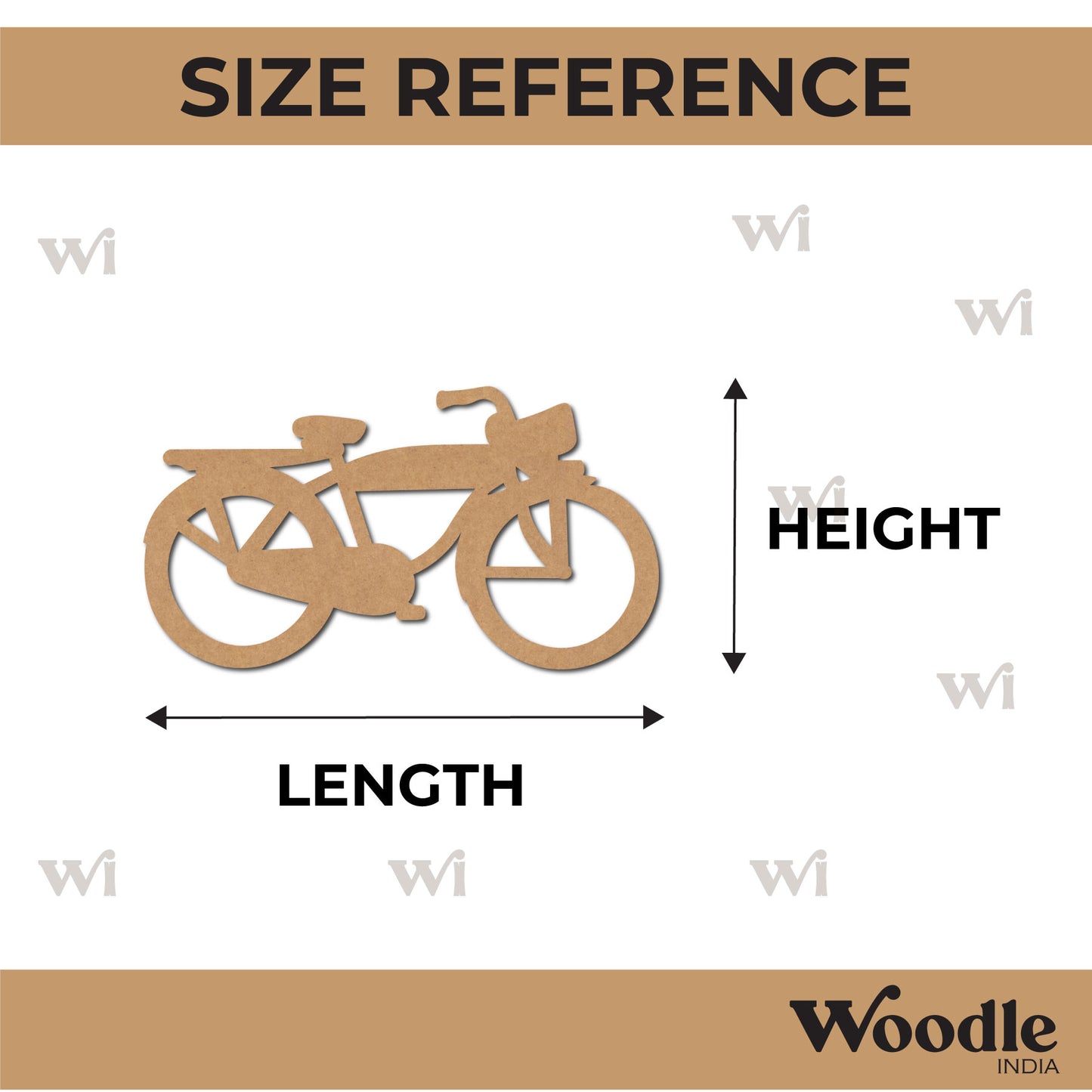 Bicycle Cutout MDF Design 4