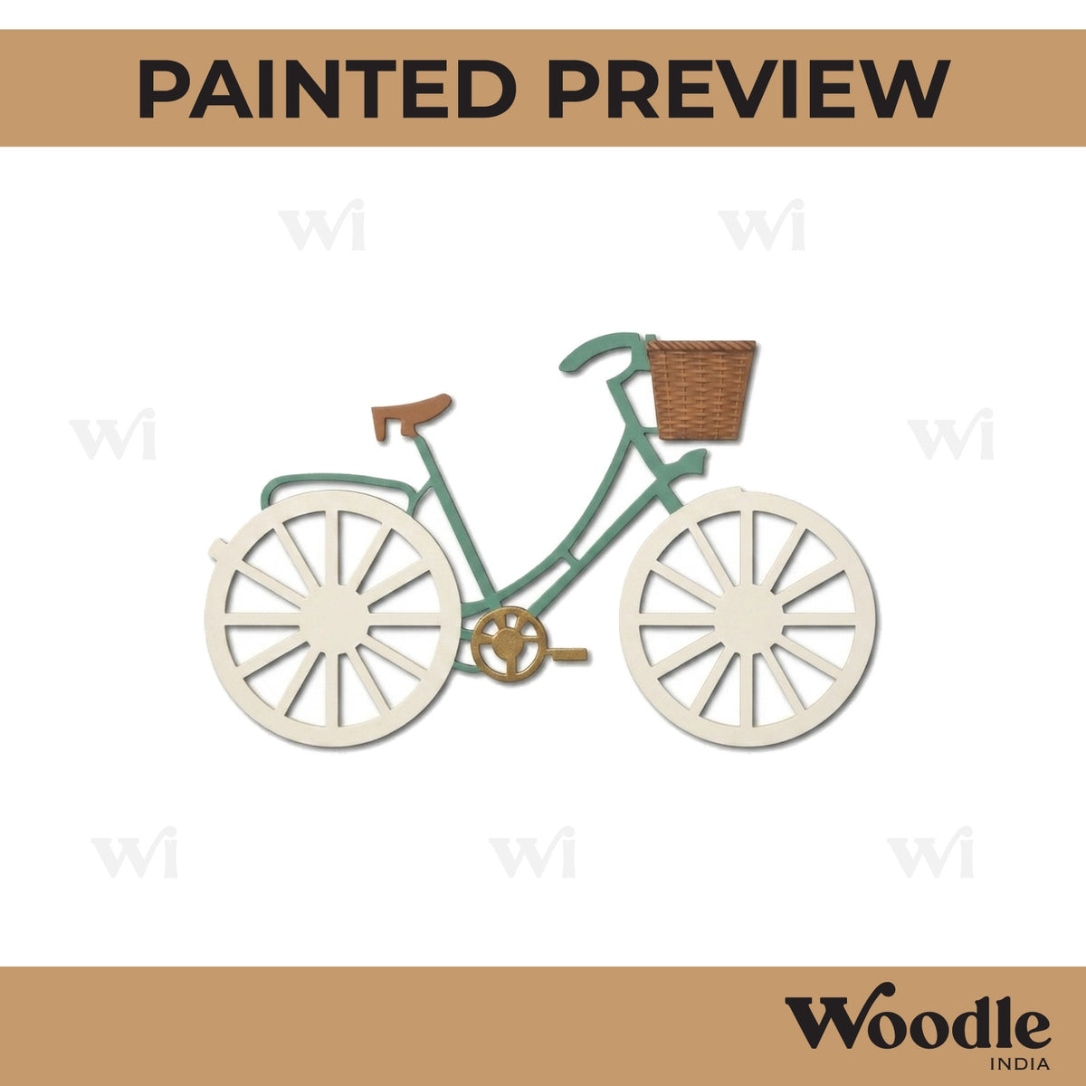 Bicycle Cutout MDF Design 5