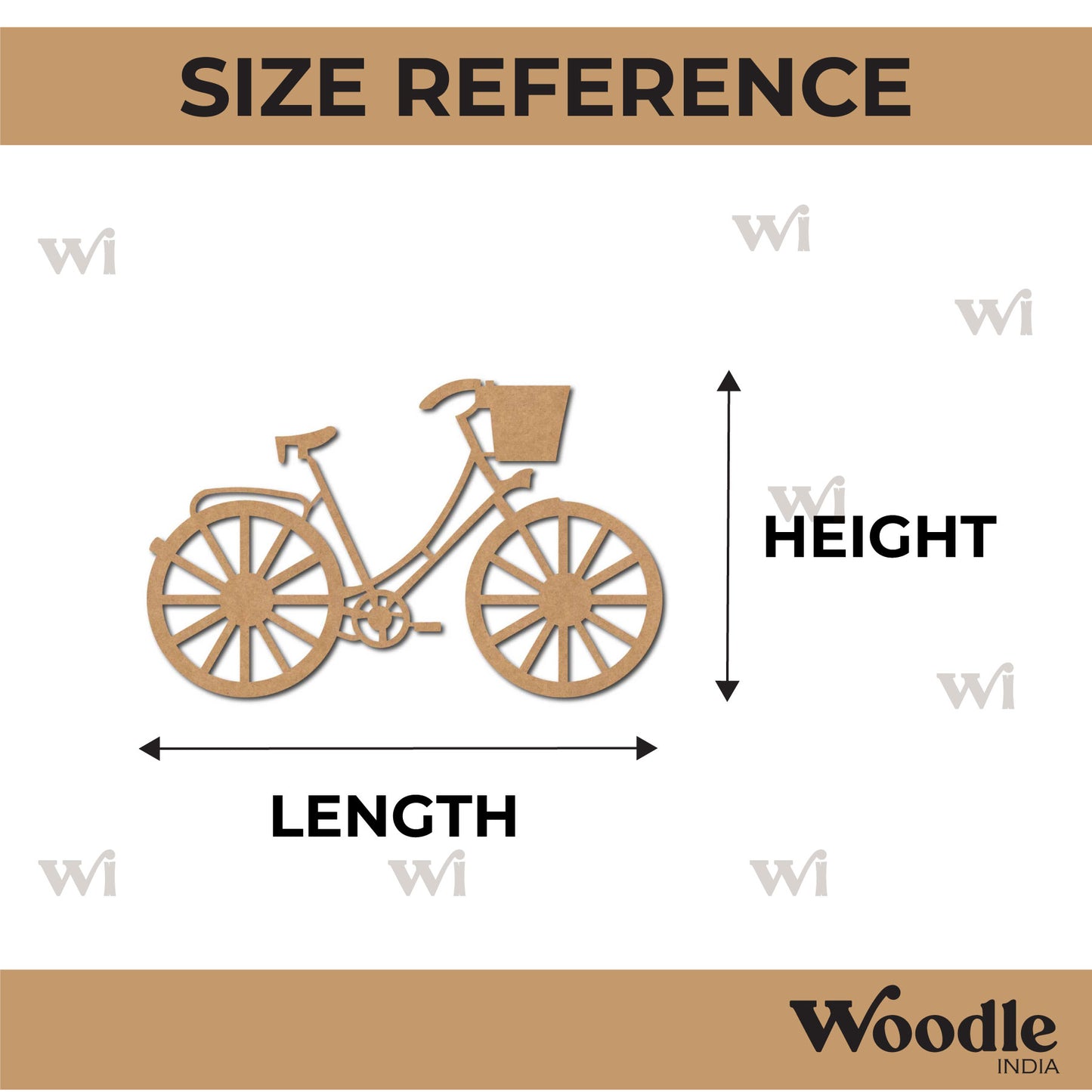 Bicycle Cutout MDF Design 5