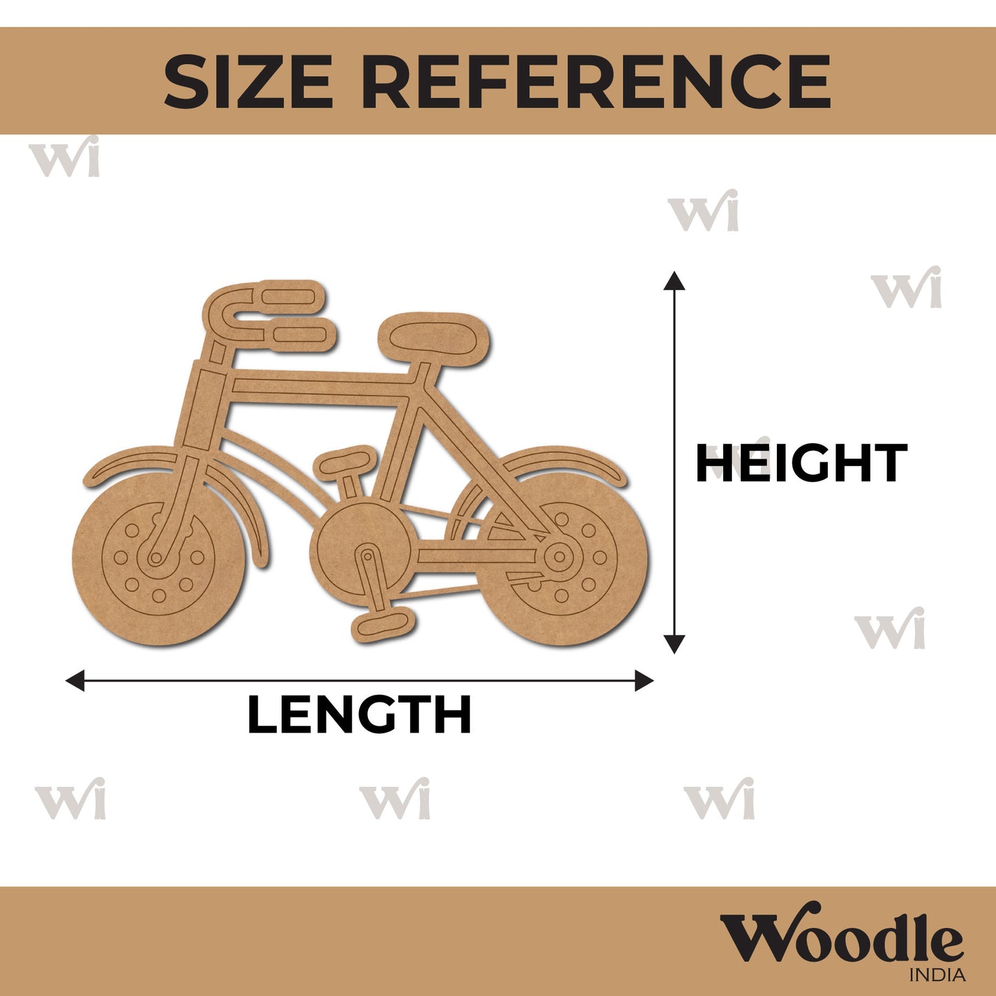 Bicycle Pre Marked MDF Design 3