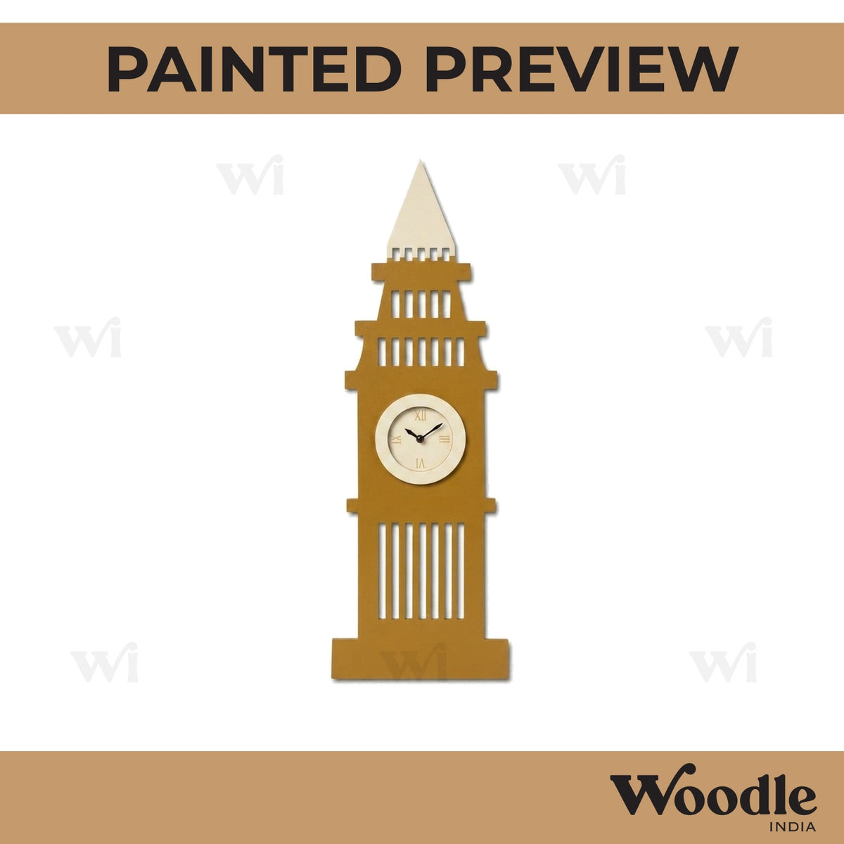 Big Ben Clock Tower Monument Cutout MDF Design 2