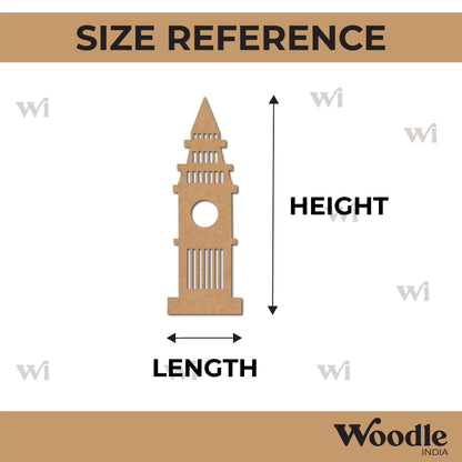 Big Ben Clock Tower Monument Cutout MDF Design 2