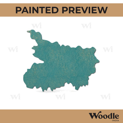 Bihar Map Cutout MDF Design 1