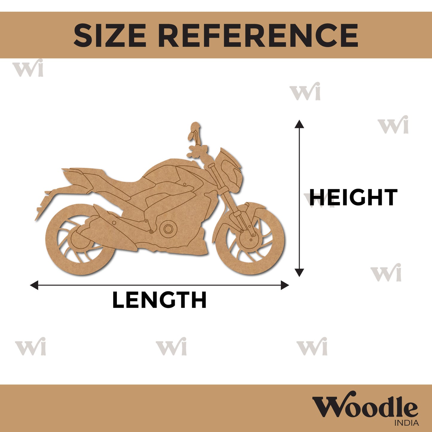 Bike Pre Marked MDF Design 1