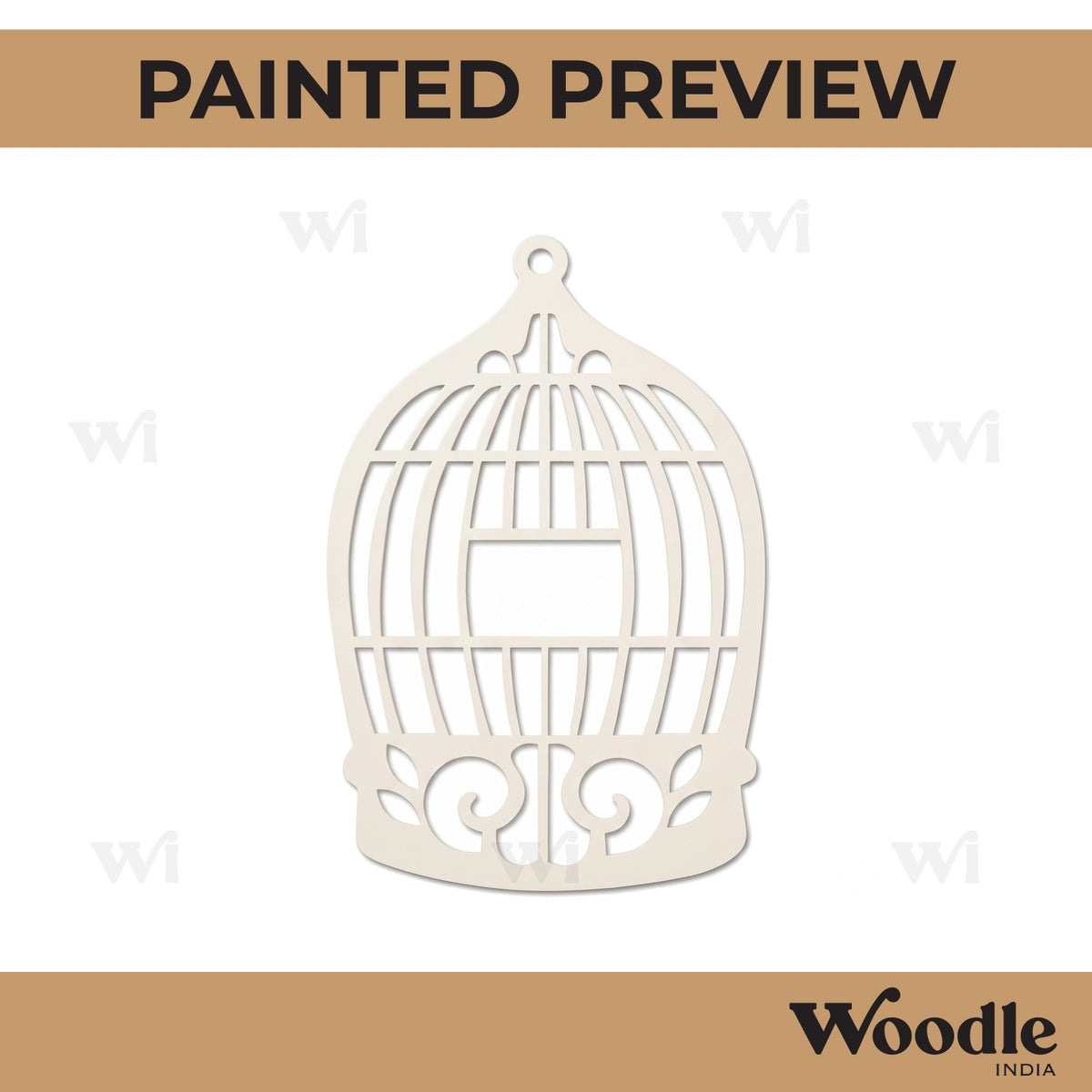 Bird Cage Cutout MDF Design 1