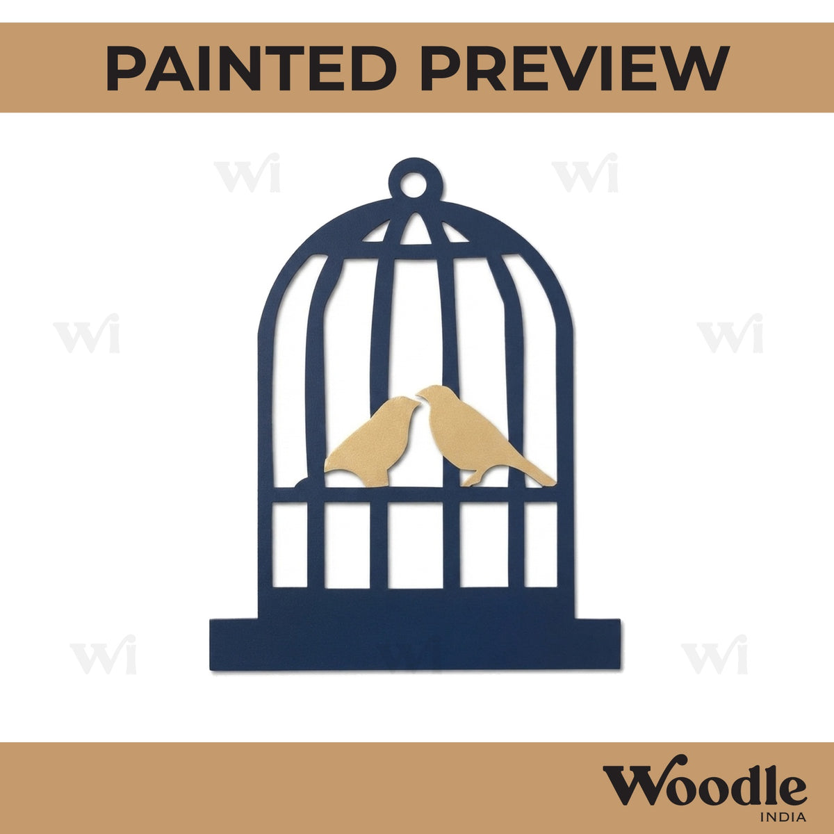 Bird Cage Cutout MDF Design 2