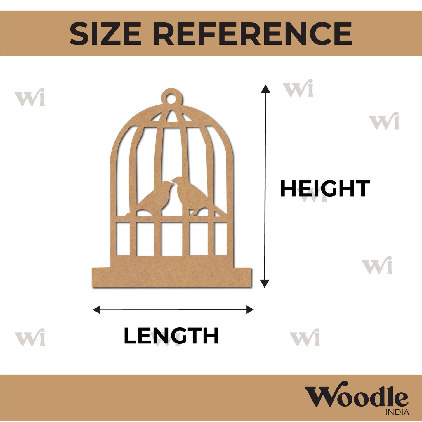 Bird Cage Cutout MDF Design 2