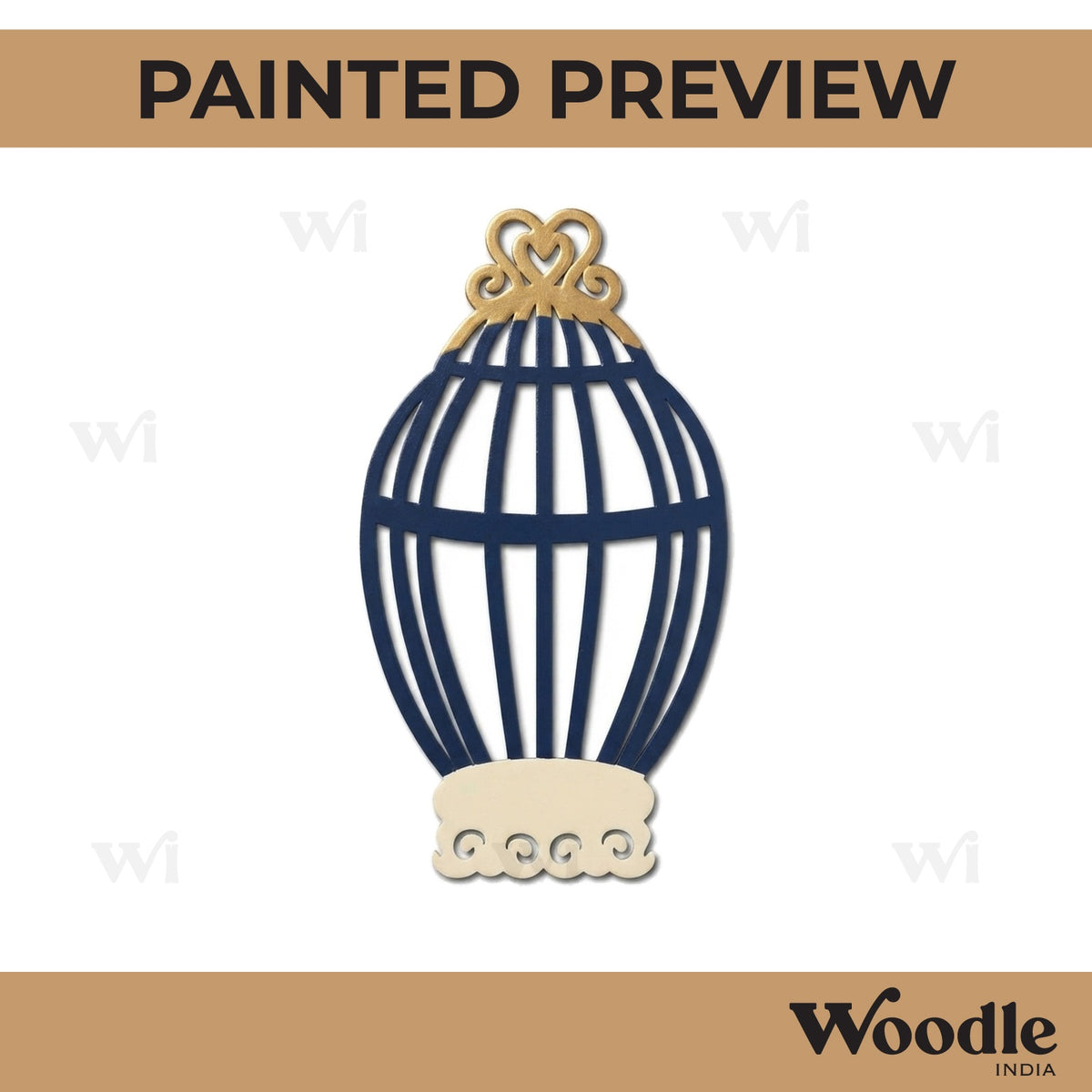 Bird Cage Cutout MDF Design 5