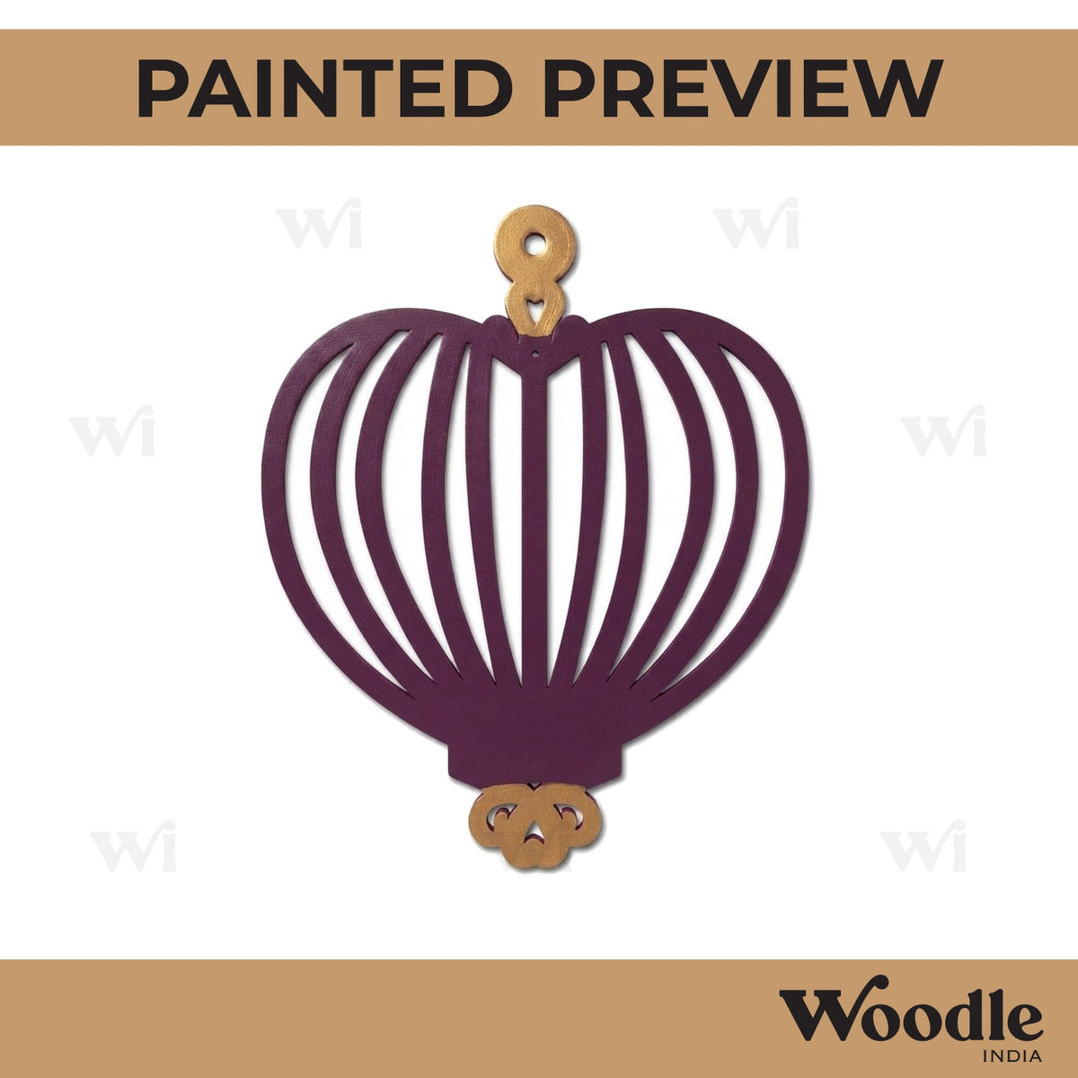 Bird Cage Cutout MDF Design 6