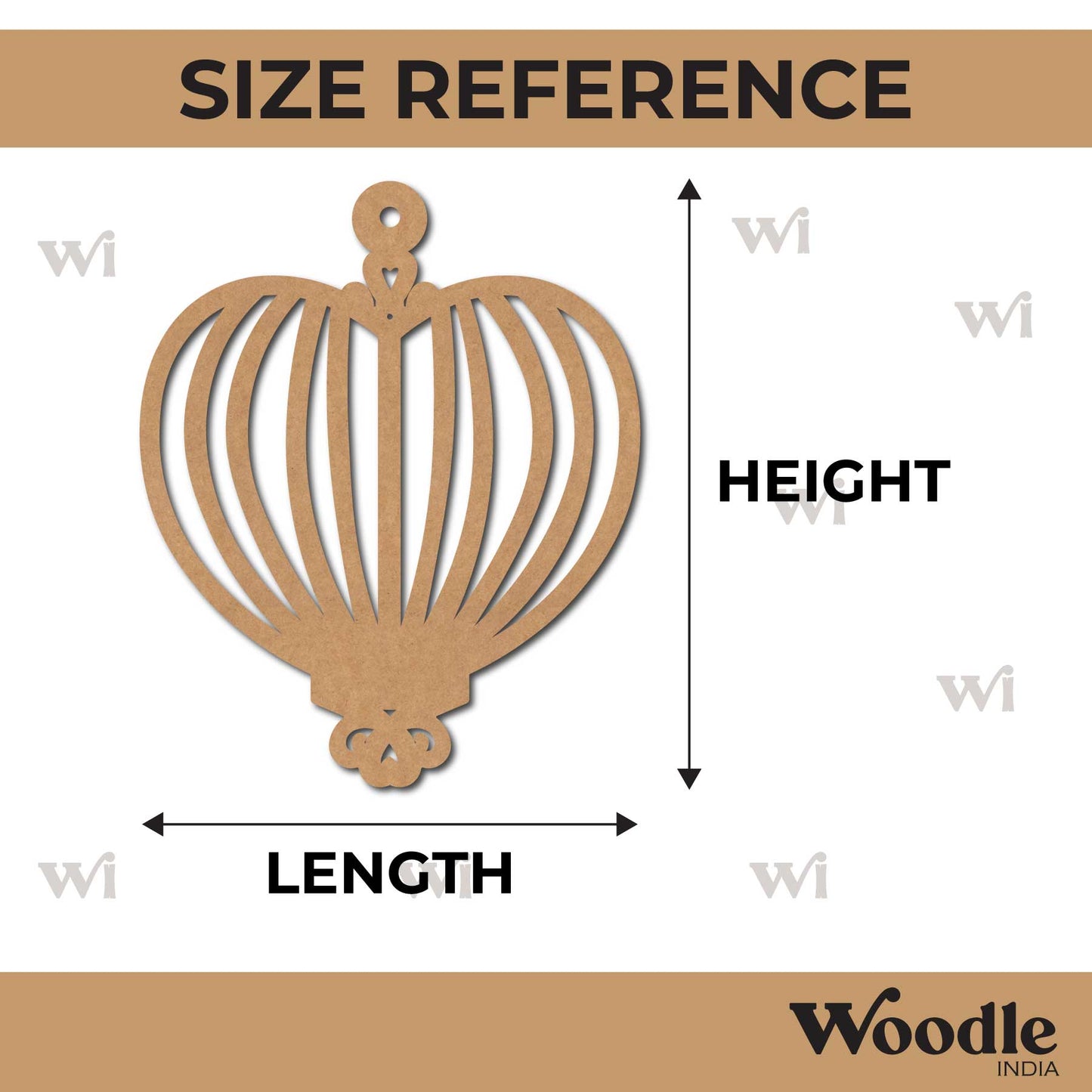 Bird Cage Cutout MDF Design 6