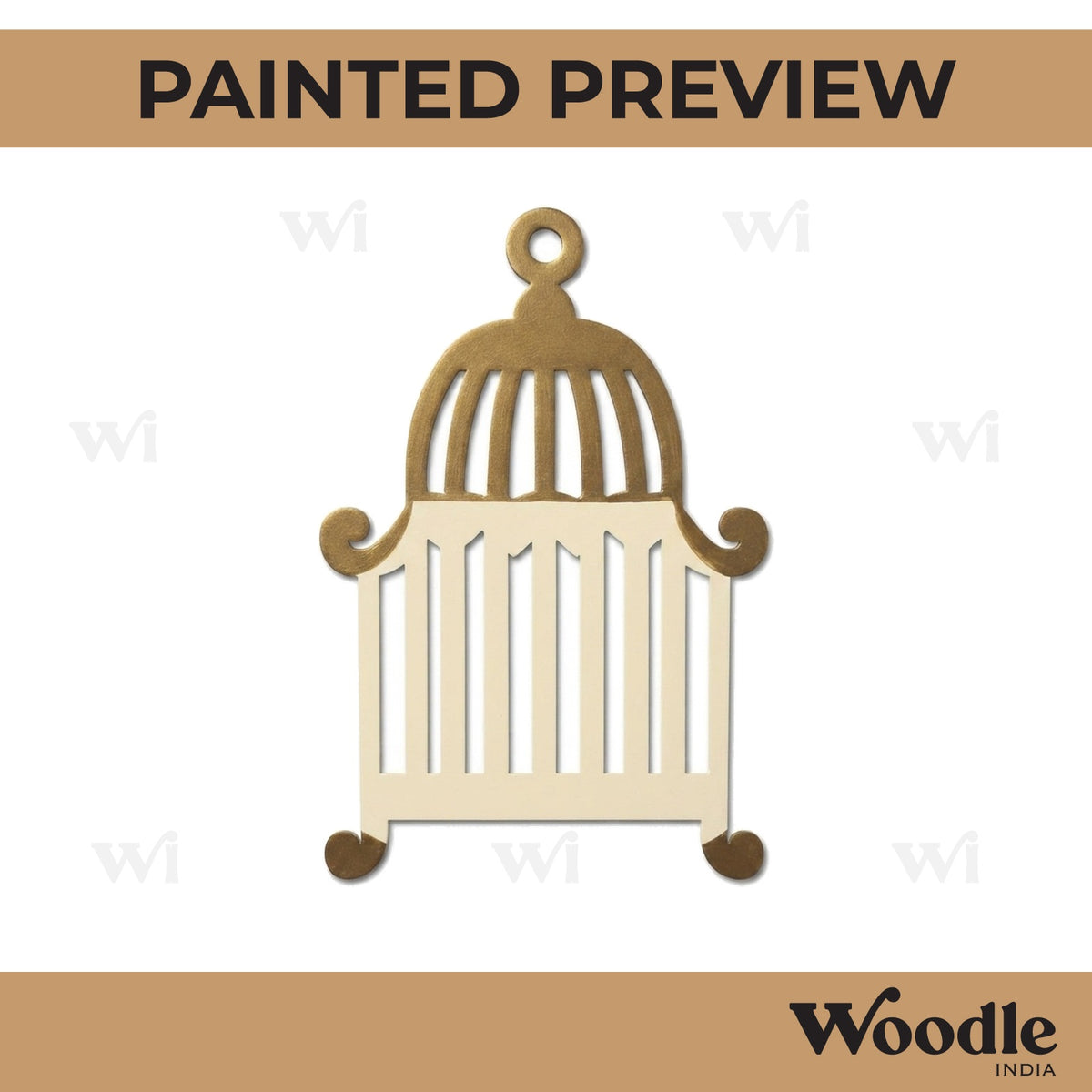 Bird Cage Cutout MDF Design 7