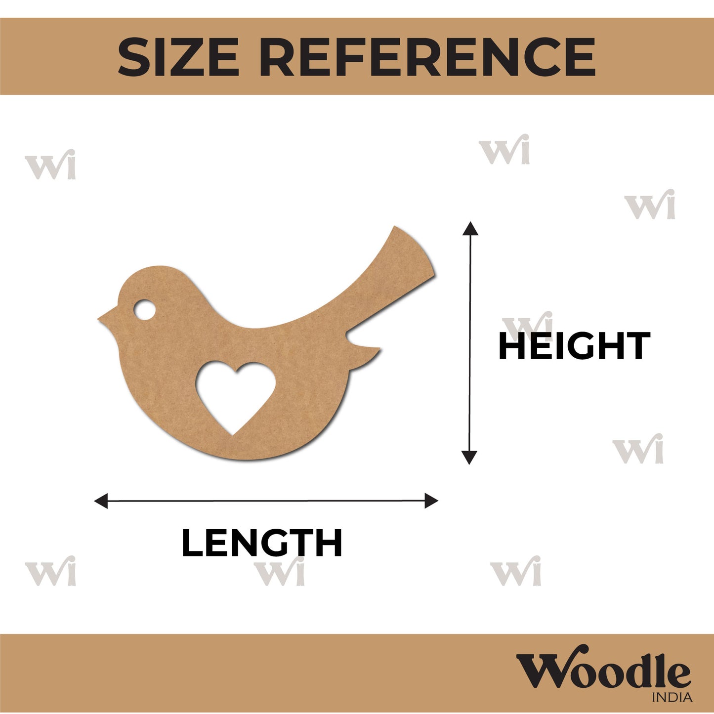 Bird Cutout MDF Design 14