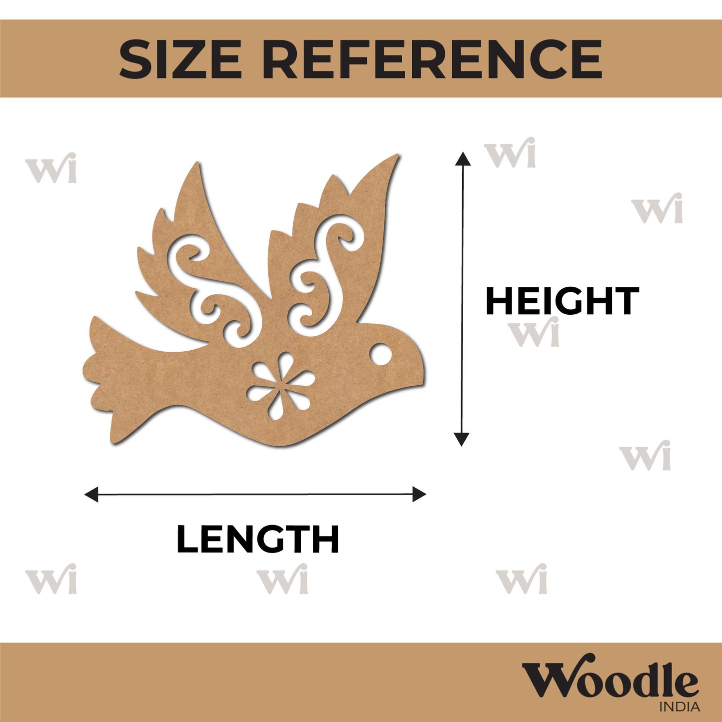 Bird Cutout MDF Design 18
