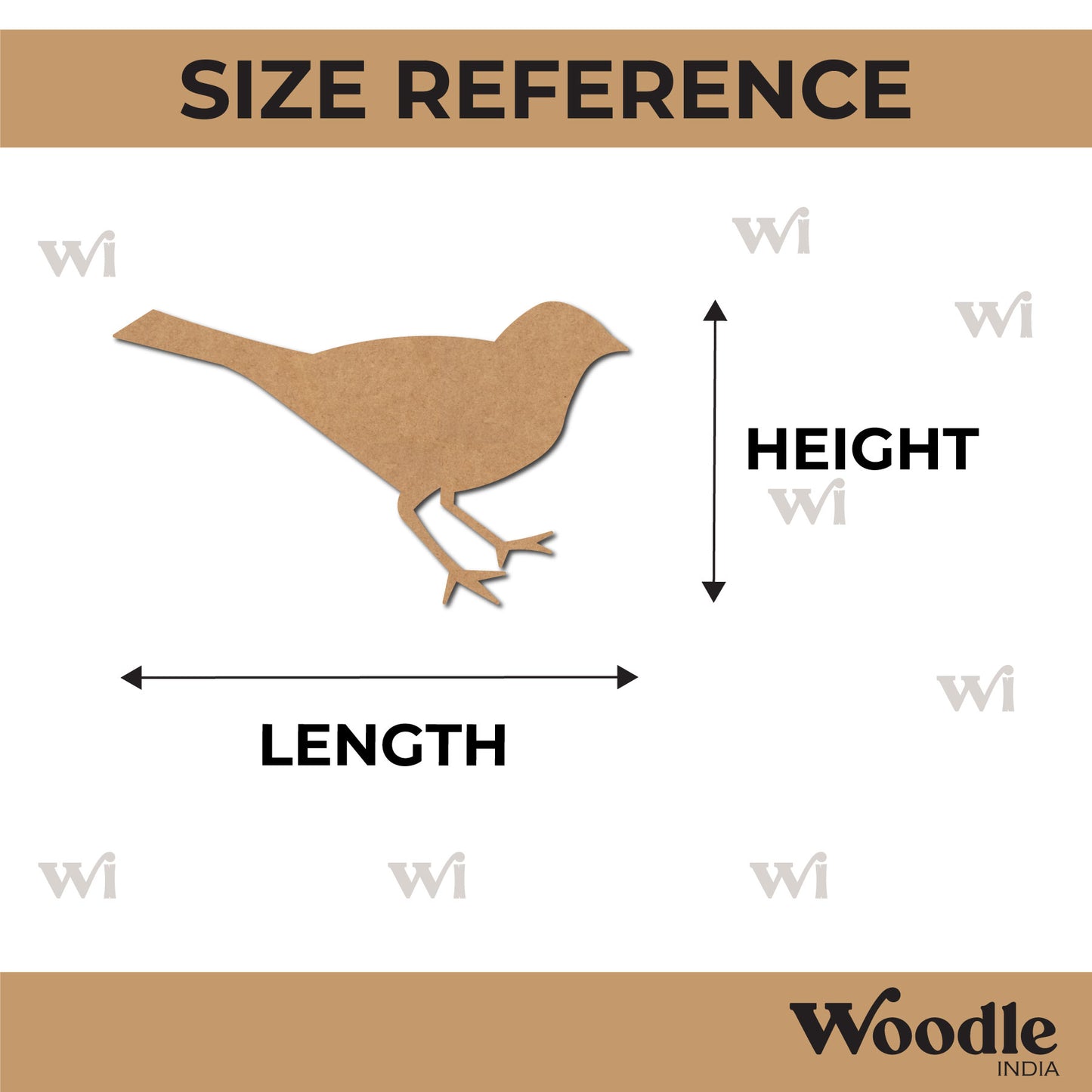 Bird Cutout MDF Design 19