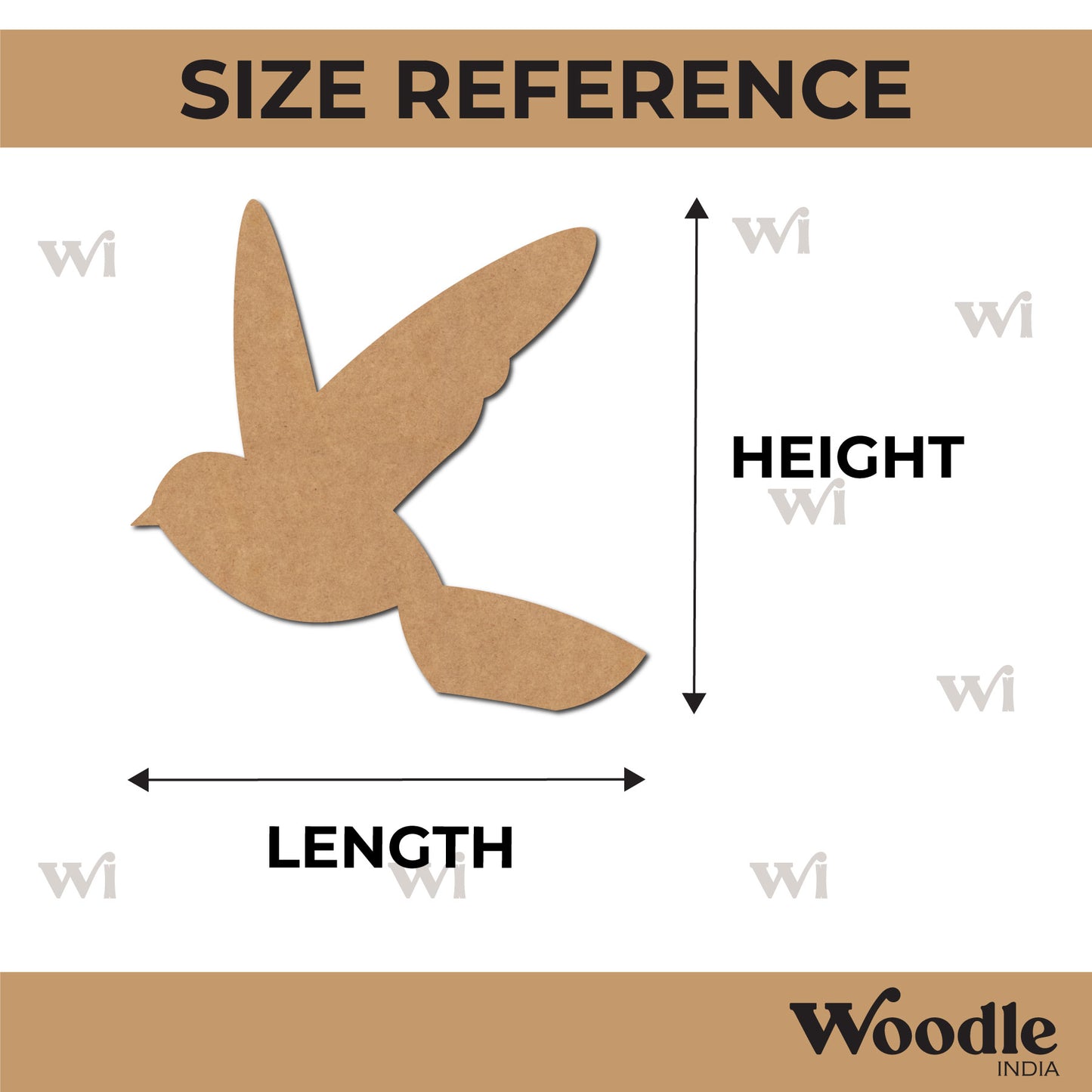 Bird Cutout MDF Design 20