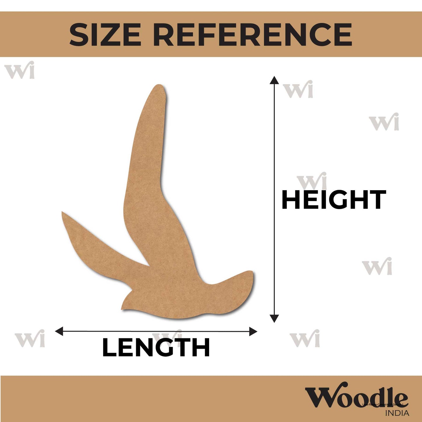 Bird Cutout MDF Design 30