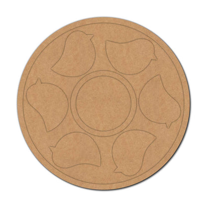 Bird Diya Tealight Holder MDF Design 1