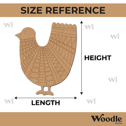 Bird Lippan Mirror Pre Marked MDF Design 1