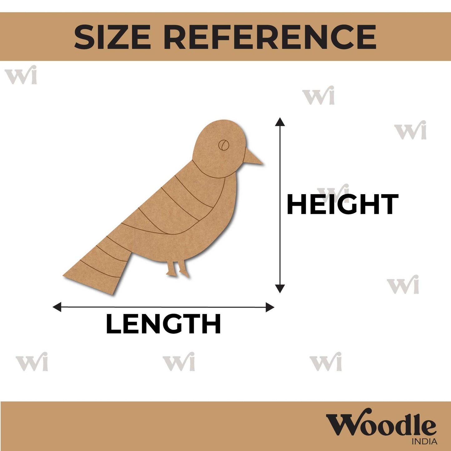 Bird Pre Marked MDF Design 12