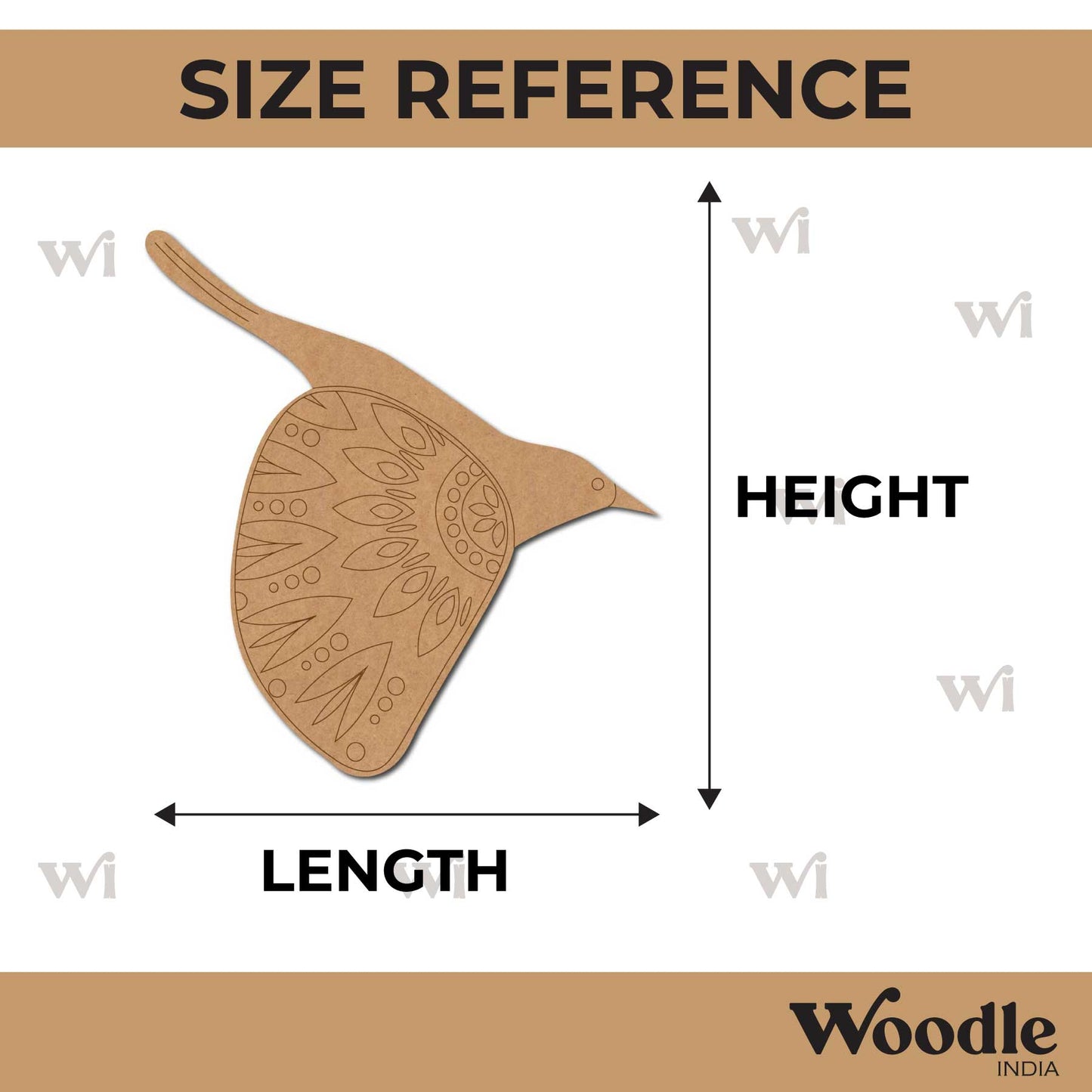 Bird Pre Marked MDF Design 6