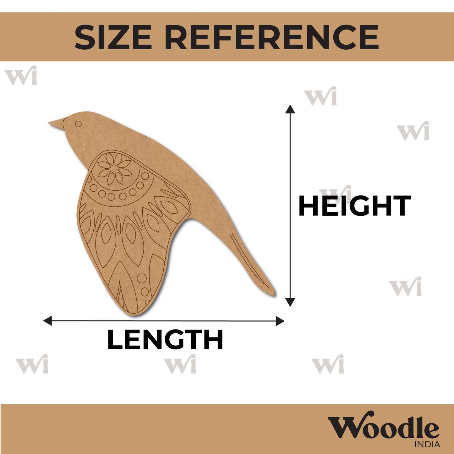 Bird Pre Marked MDF Design 7