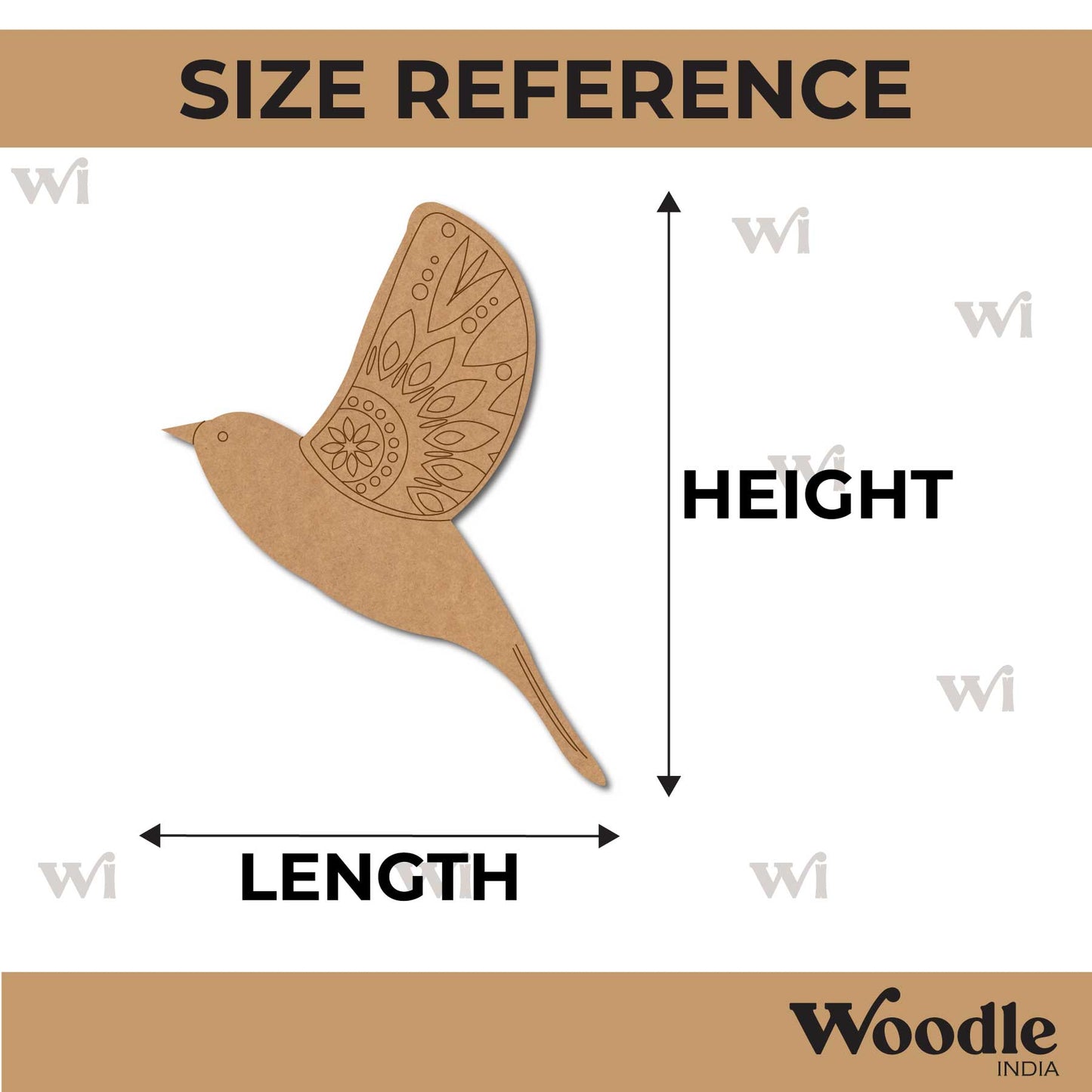 Bird Pre Marked MDF Design 9